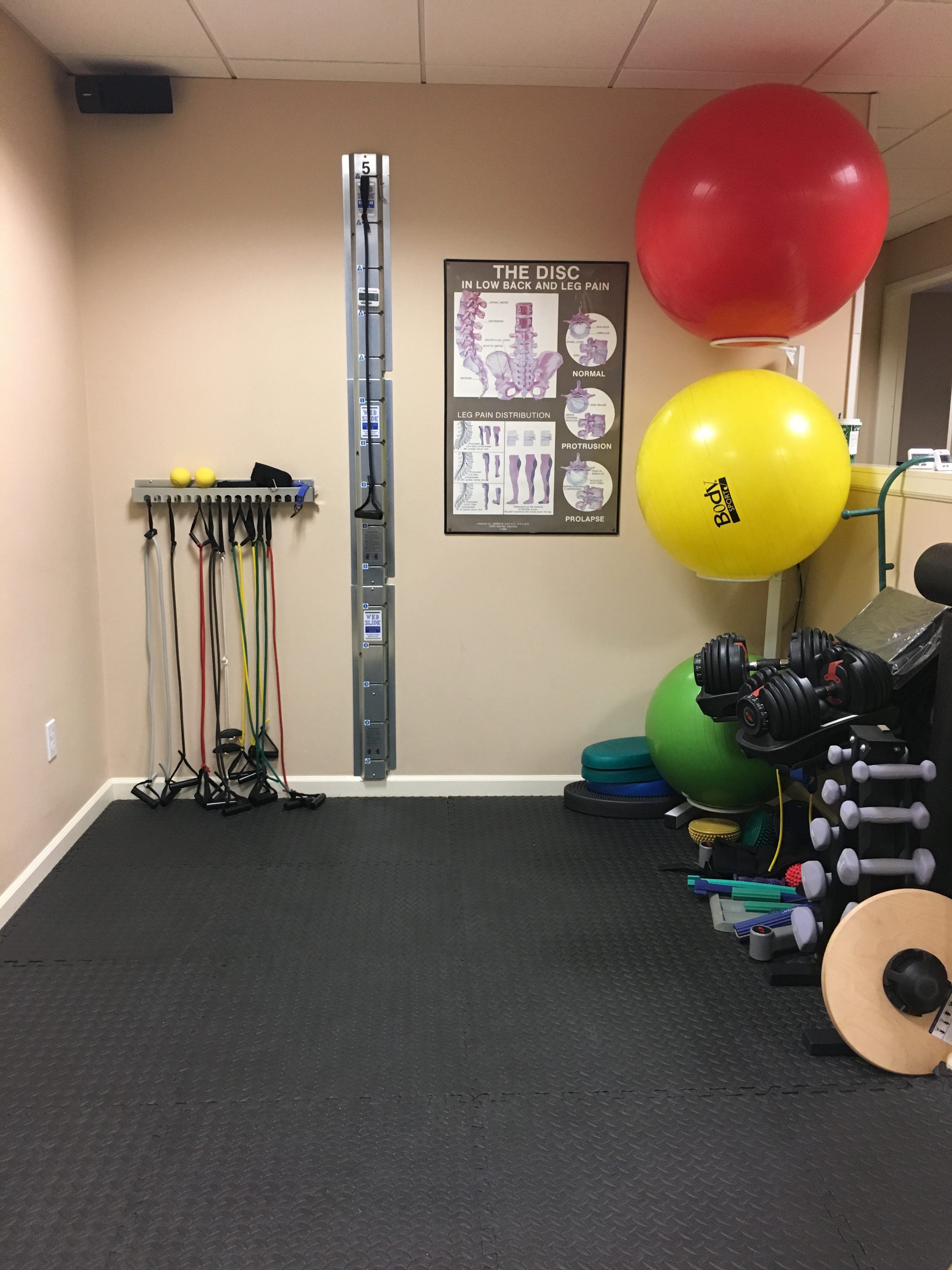 unison chiro therapy exercise room